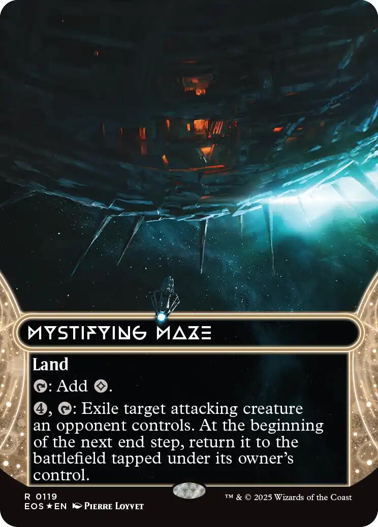 Mystifying Maze (0119) (Borderless) (Galaxy Foil) [Edge of Eternities: Stellar Sights] | Game Grid - Logan