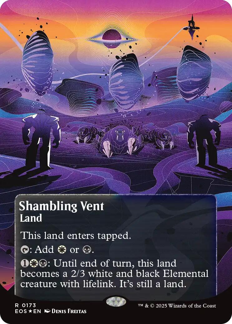 Shambling Vent (0173) (Borderless) (Galaxy Foil) [Edge of Eternities: Stellar Sights] | Game Grid - Logan