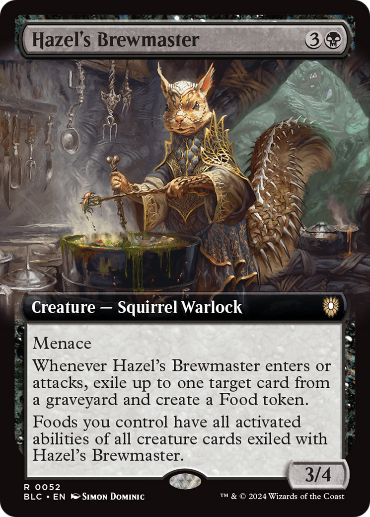 Hazel's Brewmaster (Extended Art) [Bloomburrow Commander] | Game Grid - Logan