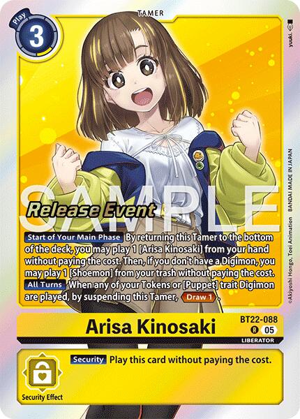 Arisa Kinosaki [BT22-088] [Cyber Eden Release Event Cards] | Game Grid - Logan