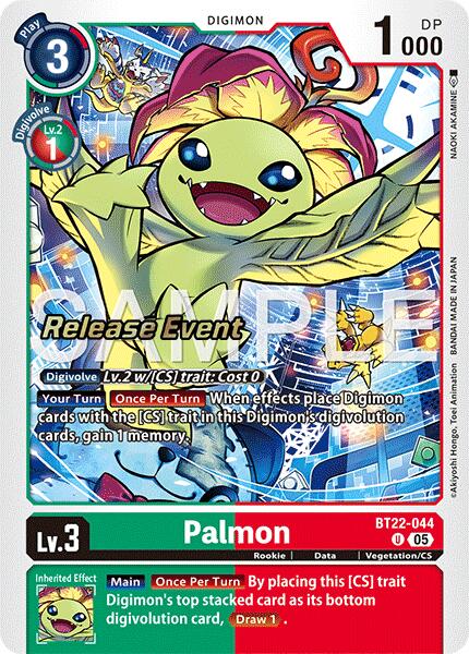 Palmon [BT22-044] [Cyber Eden Release Event Cards] | Game Grid - Logan
