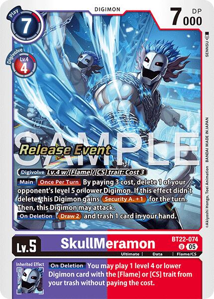 SkullMeramon [BT22-074] [Cyber Eden Release Event Cards] | Game Grid - Logan
