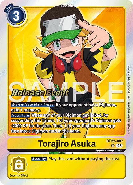 Torajiro Asuka [BT22-087] [Cyber Eden Release Event Cards] | Game Grid - Logan