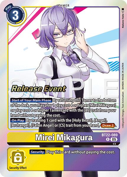 Mirei Mikagura [BT22-089] [Cyber Eden Release Event Cards] | Game Grid - Logan