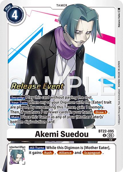 Akemi Suedou [BT22-095] [Cyber Eden Release Event Cards] | Game Grid - Logan
