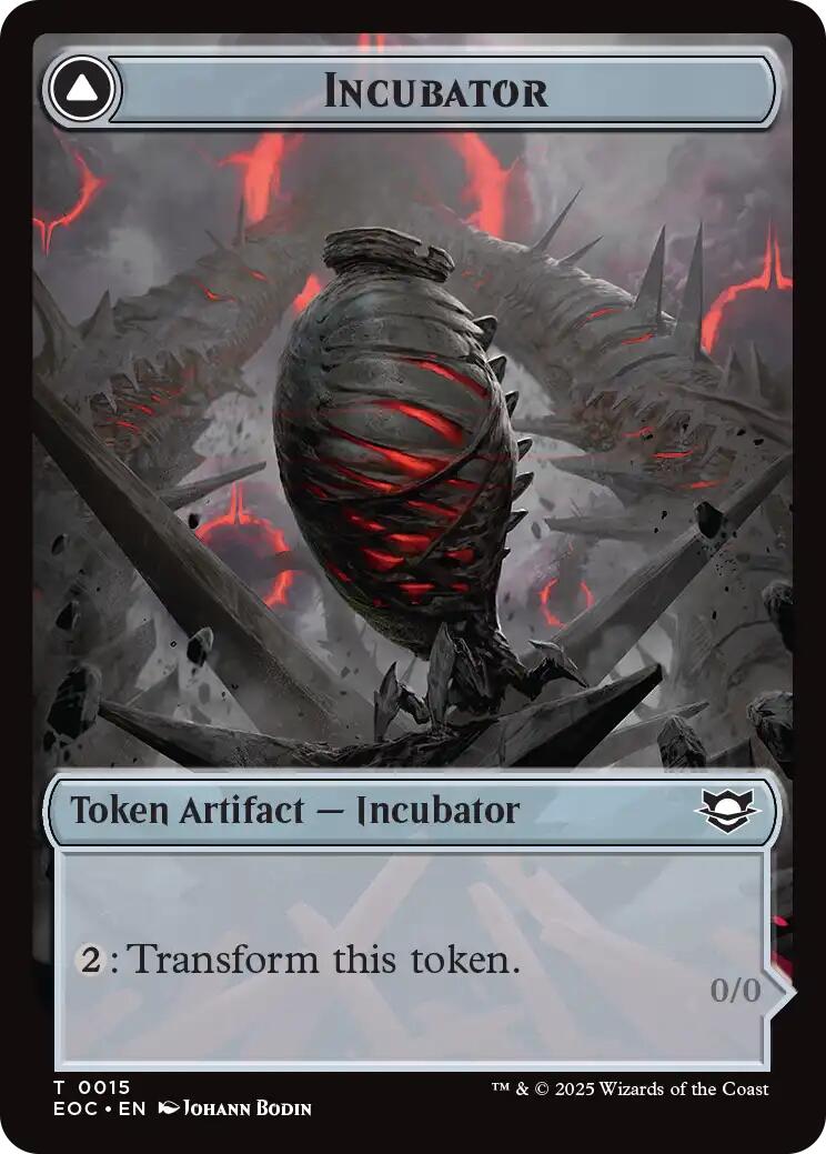 Incubator // Phyrexian Double-Sided Token [Edge of Eternities Commander Tokens] | Game Grid - Logan