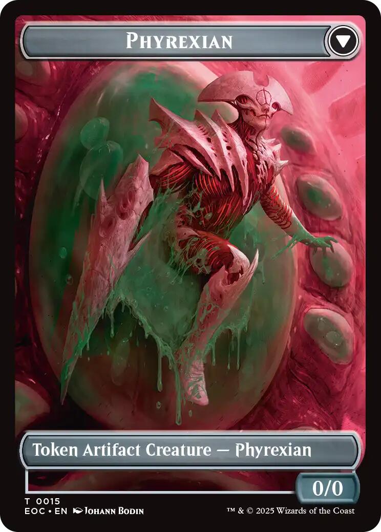 Incubator // Phyrexian Double-Sided Token [Edge of Eternities Commander Tokens] | Game Grid - Logan