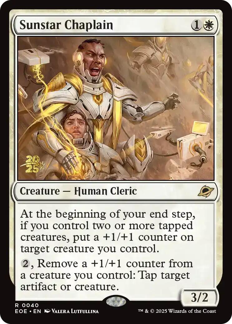 Sunstar Chaplain [Edge of Eternities Prerelease Promos] | Game Grid - Logan