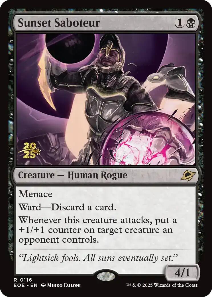 Sunset Saboteur [Edge of Eternities Prerelease Promos] | Game Grid - Logan