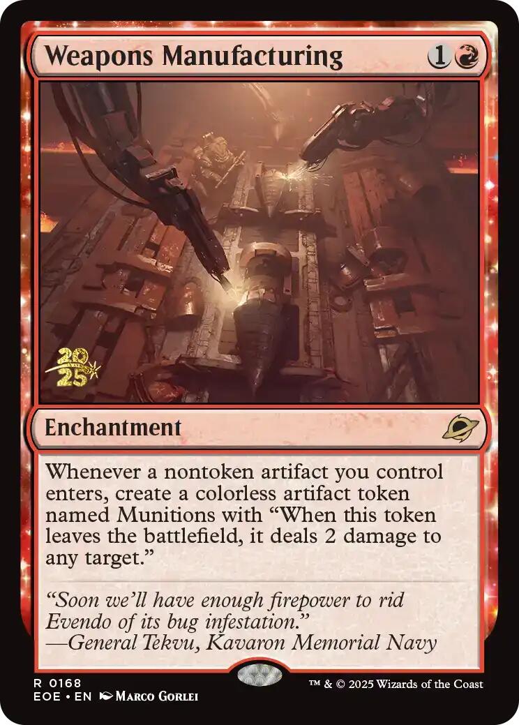 Weapons Manufacturing [Edge of Eternities Prerelease Promos] | Game Grid - Logan