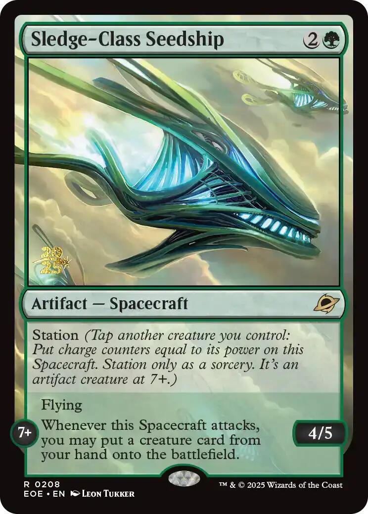 Sledge-Class Seedship [Edge of Eternities Prerelease Promos] | Game Grid - Logan