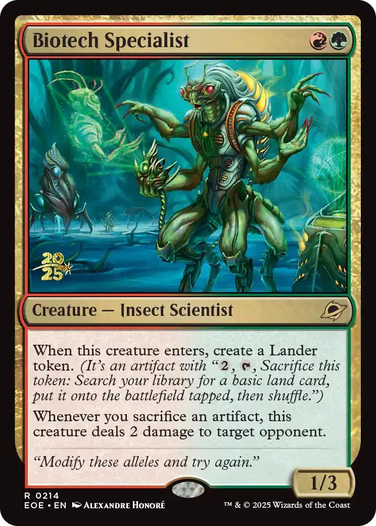 Biotech Specialist [Edge of Eternities Prerelease Promos] | Game Grid - Logan