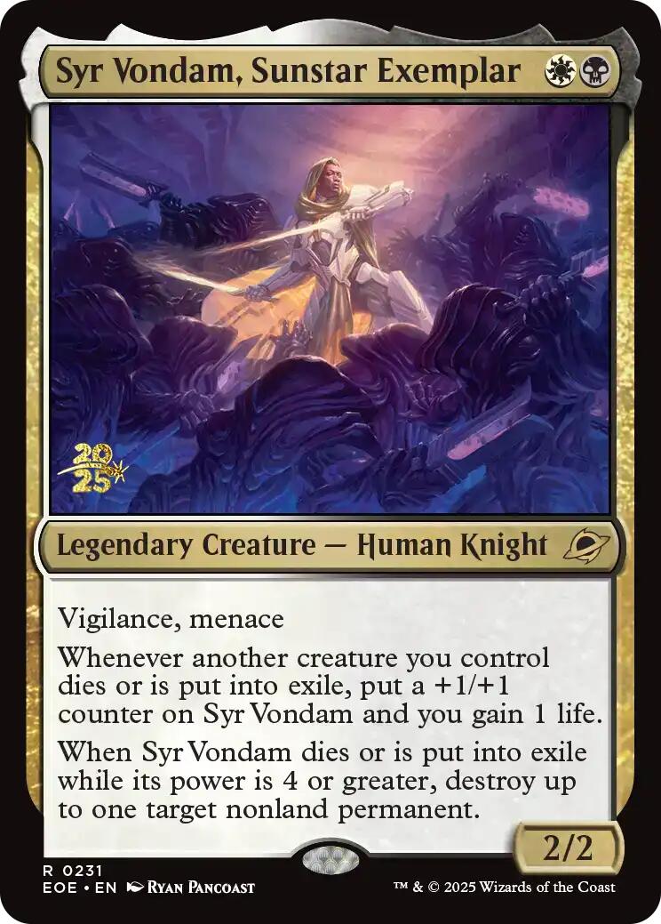 Syr Vondam, Sunstar Exemplar [Edge of Eternities Prerelease Promos] | Game Grid - Logan