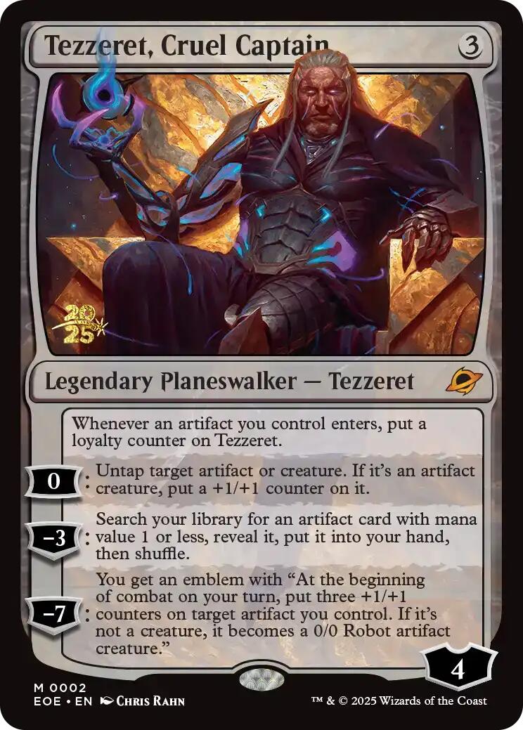 Tezzeret, Cruel Captain [Edge of Eternities Prerelease Promos] | Game Grid - Logan