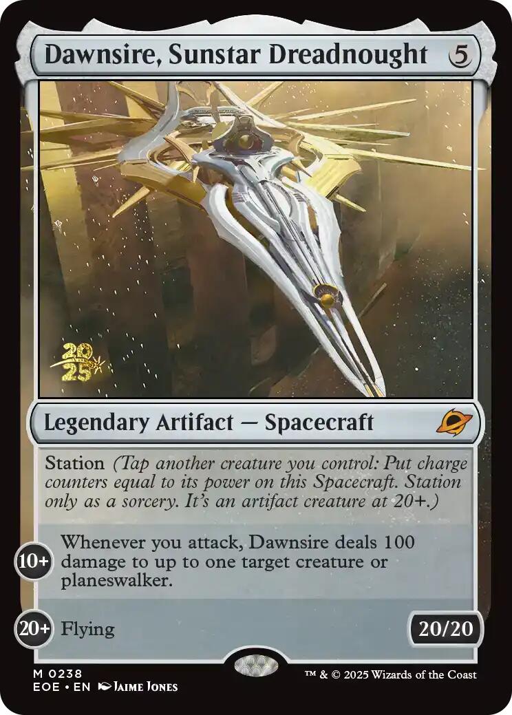 Dawnsire, Sunstar Dreadnought [Edge of Eternities Prerelease Promos] | Game Grid - Logan