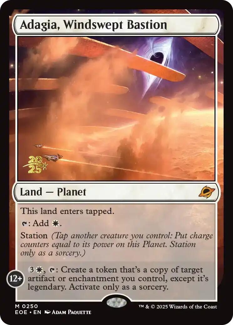 Adagia, Windswept Bastion [Edge of Eternities Prerelease Promos] | Game Grid - Logan