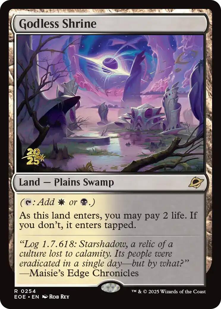Godless Shrine [Edge of Eternities Prerelease Promos] | Game Grid - Logan