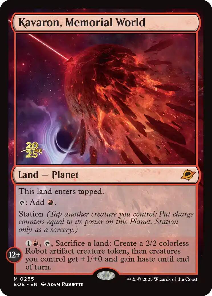 Kavaron, Memorial World [Edge of Eternities Prerelease Promos] | Game Grid - Logan