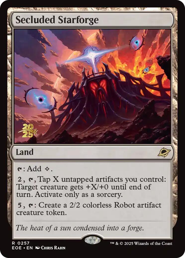 Secluded Starforge [Edge of Eternities Prerelease Promos] | Game Grid - Logan