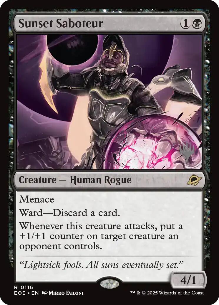 Sunset Saboteur [Edge of Eternities Promo Pack] | Game Grid - Logan