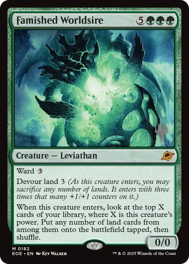 Famished Worldsire [Edge of Eternities Promo Pack] | Game Grid - Logan