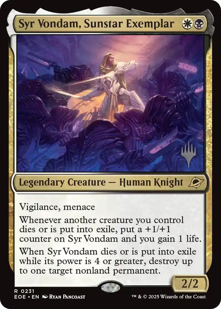 Syr Vondam, Sunstar Exemplar [Edge of Eternities Promo Pack] | Game Grid - Logan