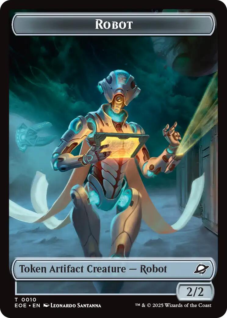 Robot // Lander (0005) Double-Sided Token [Edge of Eternities Tokens] | Game Grid - Logan