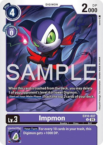 Impmon [EX10-037] [Sinister Order] | Game Grid - Logan
