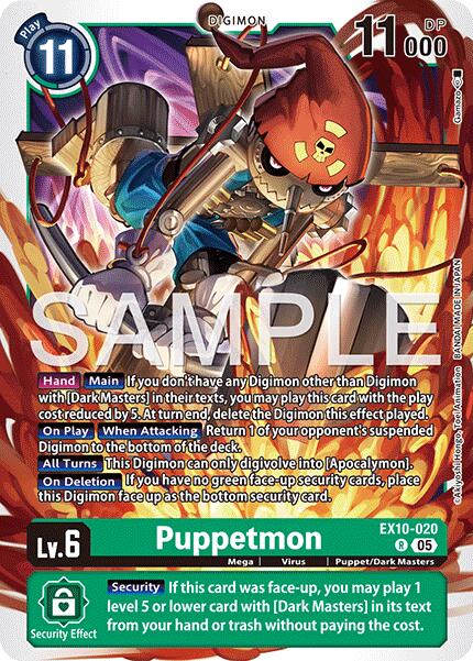 Puppetmon [EX10-020] [Sinister Order] | Game Grid - Logan