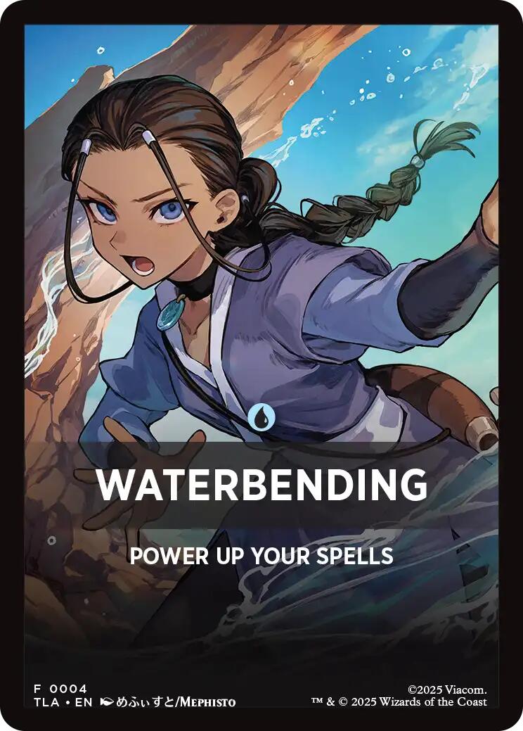 Waterbending Theme Card [Avatar: The Last Airbender Tokens] | Game Grid - Logan