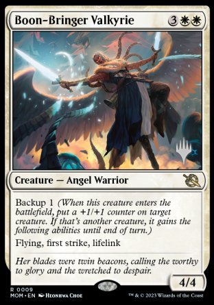 Boon-Bringer Valkyrie (Promo Pack) [March of the Machine Promos] | Game Grid - Logan