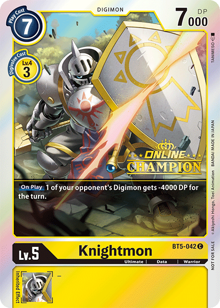 Knightmon [BT5-042] (Online Champion) [Battle of Omni Promos] | Game Grid - Logan
