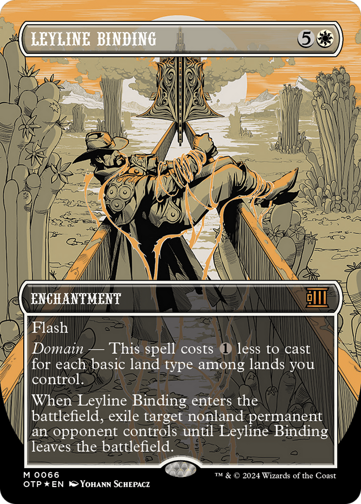 Leyline Binding (Textured Foil) [Outlaws of Thunder Junction: Breaking News] | Game Grid - Logan