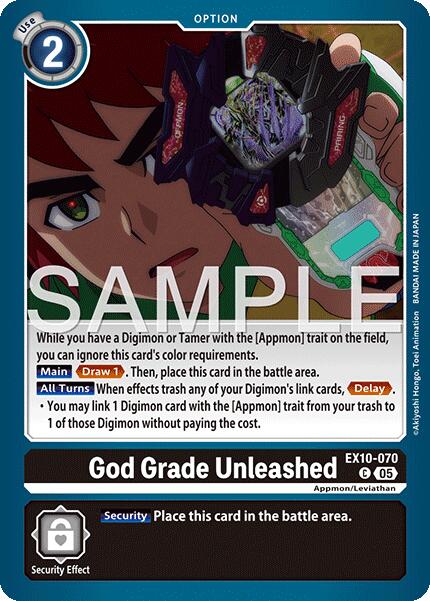 God Grade Unleashed [EX10-070] [Sinister Order] | Game Grid - Logan