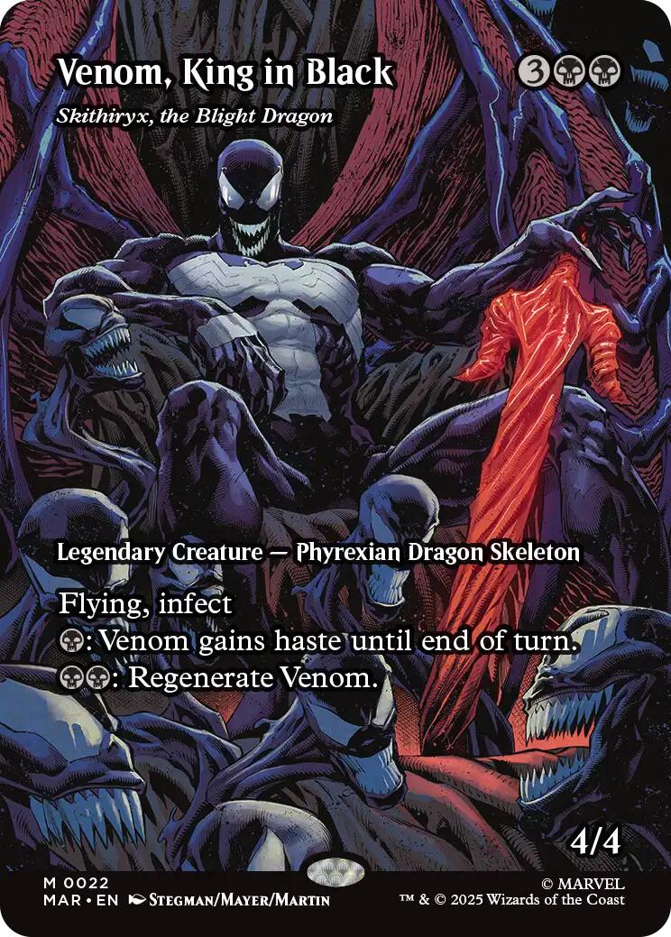 Venom, King in Black - Skithiryx, the Blight Dragon (Borderless) [Marvel Universe: Eternal-Legal] | Game Grid - Logan