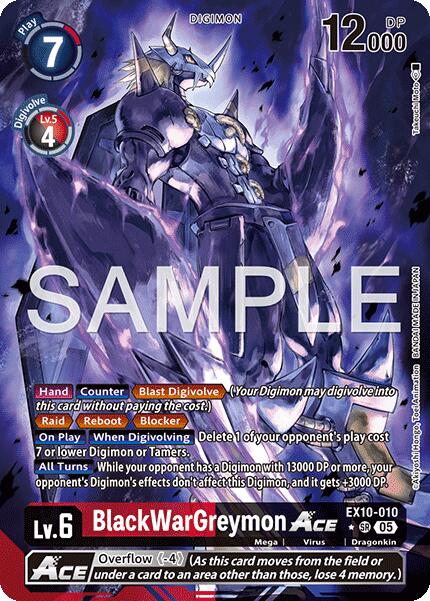BlackWarGreymon ACE [EX10-010] (Alternate Art) [Sinister Order] | Game Grid - Logan