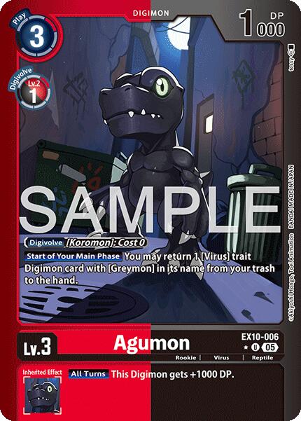 Agumon [EX10-006] (Limited Foil) [Sinister Order] | Game Grid - Logan