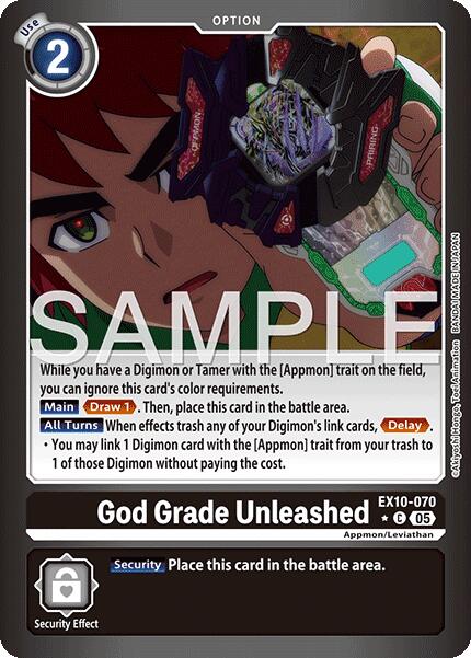 God Grade Unleashed [EX10-070] (Limited Foil) [Sinister Order] | Game Grid - Logan
