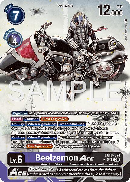 Beelzemon ACE [EX10-074] (Alternate Art) [Sinister Order] | Game Grid - Logan