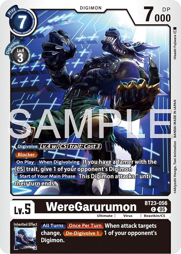 WereGarurumon [BT23-056] [Hackers' Slumber] | Game Grid - Logan