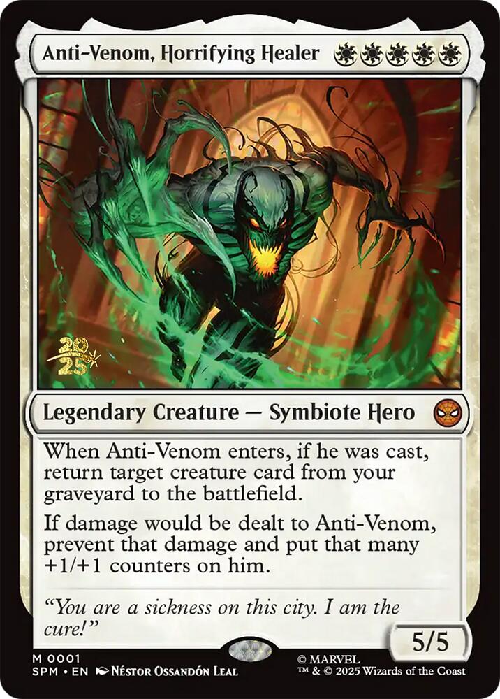 Anti-Venom, Horrifying Healer [Marvel's Spider-Man Prerelease Promos] | Game Grid - Logan