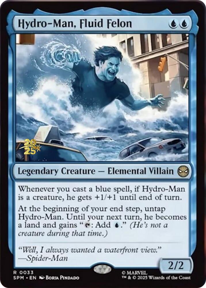 Hydro-Man, Fluid Felon [Marvel's Spider-Man Prerelease Promos] | Game Grid - Logan