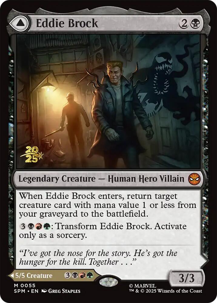 Eddie Brock // Venom, Lethal Protector [Marvel's Spider-Man Prerelease Promos] | Game Grid - Logan