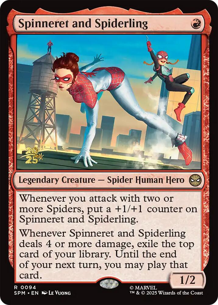 Spinneret and Spiderling [Marvel's Spider-Man Prerelease Promos] | Game Grid - Logan