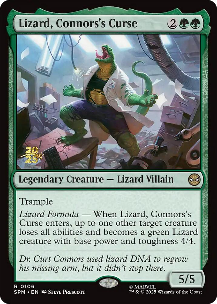 Lizard, Connors's Curse [Marvel's Spider-Man Prerelease Promos] | Game Grid - Logan