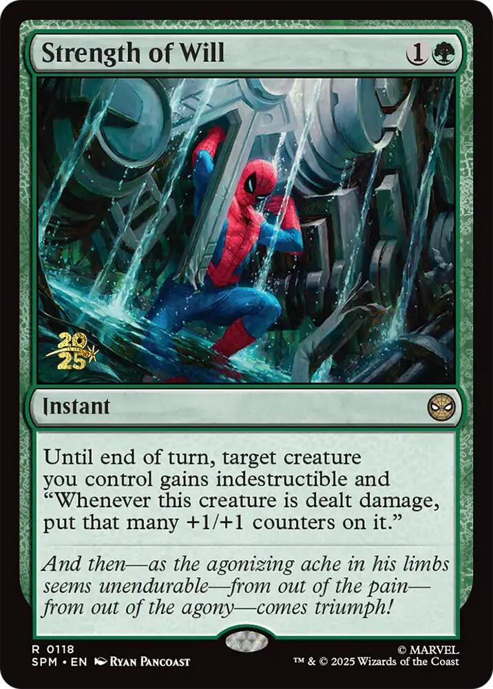 Strength of Will [Marvel's Spider-Man Prerelease Promos] | Game Grid - Logan