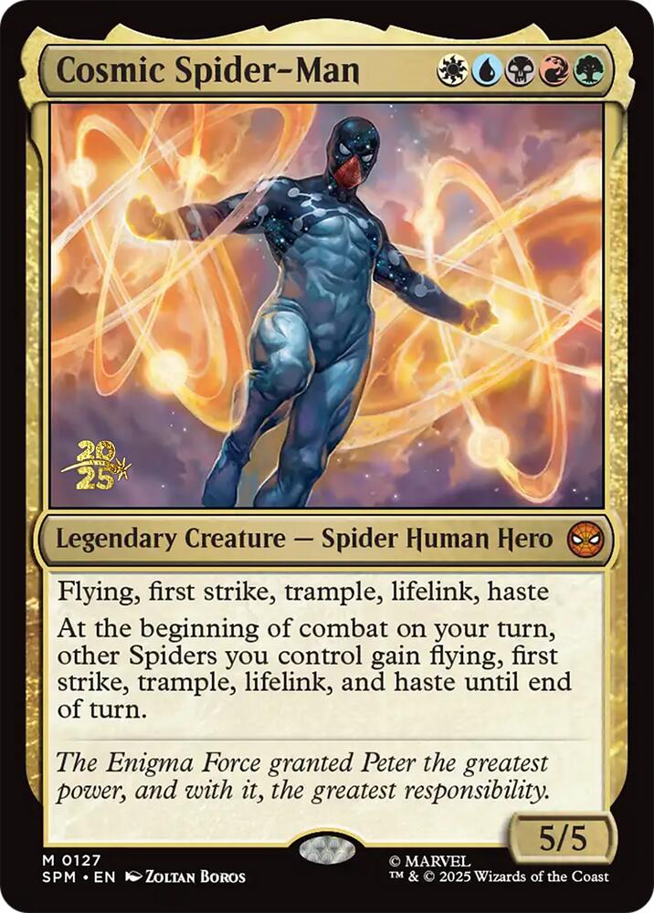 Cosmic Spider-Man [Marvel's Spider-Man Prerelease Promos] | Game Grid - Logan