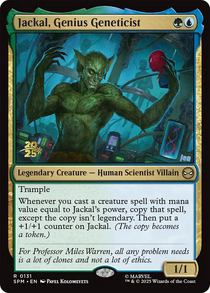 Jackal, Genius Geneticist [Marvel's Spider-Man Prerelease Promos] | Game Grid - Logan