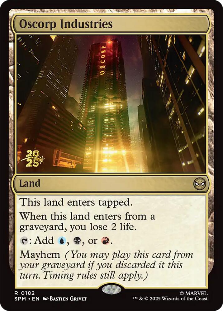 Oscorp Industries [Marvel's Spider-Man Prerelease Promos] | Game Grid - Logan