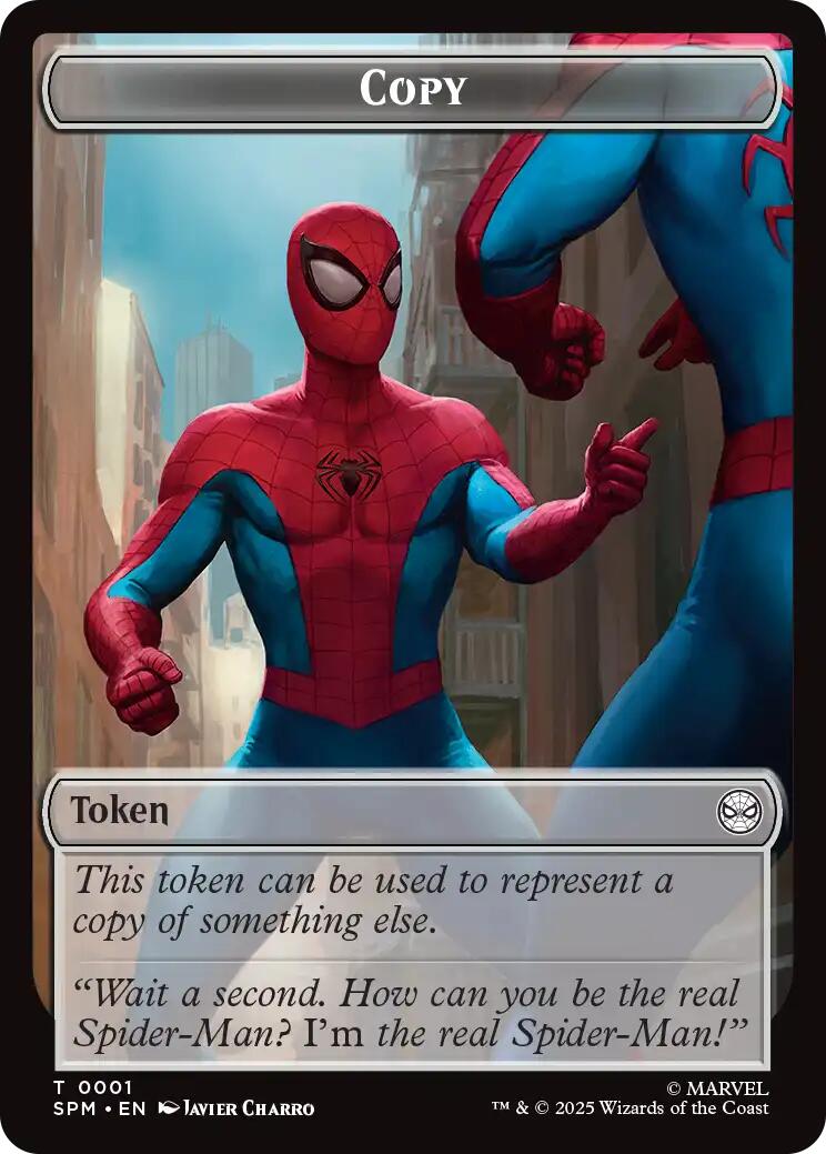 Copy // Human Citizen Double-Sided Token [Marvel's Spider-Man Tokens] | Game Grid - Logan